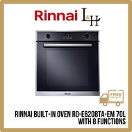 RINNAI RO-E6208TA-EM 70L Built-In Oven Extra Large Capacity with 8 Functions