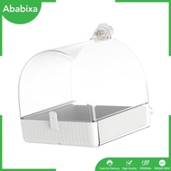 [Ababixa] Bird Bath Box Bird Bathtub Parrot Bowl Cage Accessories Bird Bathtub for Parrot