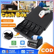 Cash Box Drawer POS With 5 Bill 6 Coin Trays with lock money tray Cashier Machine Safe Box