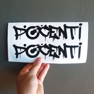 Sticker POCENTI Street​ Art​  สติกเกอร์ไดคัทสุดฮิต ติดง่าย สำหรับ​ Lambretta และรถคลาสสิกทุกรุ่น​ : Pocenti Scooters