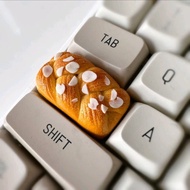 keycaps custom keycaps Bread Keycap Gourmet Keycap Cute Keycap Toast Keycap Hand-Teared Bread Keycap