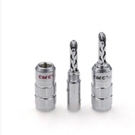 CMC 0638 Gold-Plated Copper Banana Plug HiFi Audio Speaker Wire Terminal Audio Horn Plug Made in USA