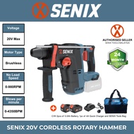 SENIX 20V Cordless Rotary Hammer Impact Energy 2.0J
