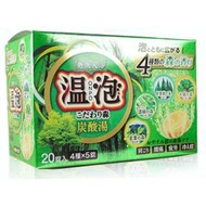 日本 EARTH ONPO 溫泡(森林)碳酸溫泉泡澡錠20錠入/4種類*5錠，下單前請先詢問貨量