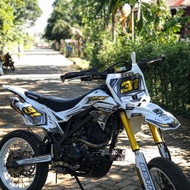 Decal Klx Bf Dtracker Crf 150 L Putih Kombinasi Gold