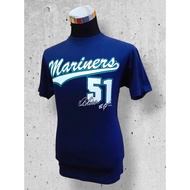 [ READY STOCK ] BAJU Vintage Ichiro Suzuki Seattle Mariners MLB Original saiz L MADE IN MEXICO