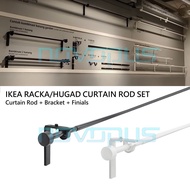 NOVO Minimalist Adjustable Steel Curtain Rod Combination Set (70-120 cm/120-210 cm) / Set Rod Langsi