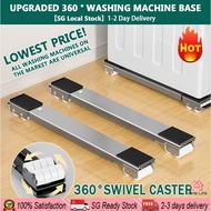 【SG Stock】Washing Machine Base With Wheels Washing Machine Stand Refrigerator Stand Rack Fridge Roller Base Movable Leg