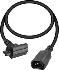 RIIEYOCA IEC 320 C14 to NEMA 5-15R+C7 Y Splitter Power Cord,C14 Male to C7+NEMA 5-15R Female Replace