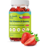 Doctor Formulated Kids Vitamin D Gummies (D3) 600 Iu – 90 Day ply - Low Sugar, Vegan Vitamin D Kids 