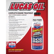 LUCAS Complete Engine Treatment Fuel Injector Cleaner Fuel System Cleaner Engine Flush Oil Additive 473ML