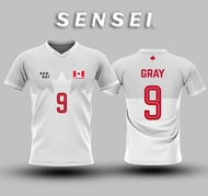 เสื้อแขนสั้นพิมพ์ลาย(หน้า-หลัง) ลายVNL CANADA #เสื้อวอลเลย์บอล #เสื้อกีฬา ใส่ได้ทั้งชายและหญิง