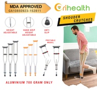 [ S M L FREE SIZE] [1 PIECE] ALUMINIUM CRUTCHES SHOULDER tongkat ketiak dewasa
