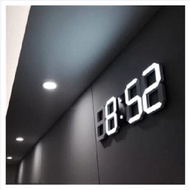 JAM DINDING DIGITAL LED BESAR ANALOG 3D