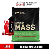 Optimum Nutrition Serious Mass 12lbs - ON Mass Protein Powder, Muscle Building, Lean & Solid Body