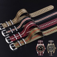 {Miracle Watch Store} สายทหารพรีเมี่ยมสำหรับ Tudor Nylon สายนาฬิกาข้อมือ Seiko สร้อยข้อมือผ้า20 22มม. Rolex ชายหญิงเข็มขัด Omega 007