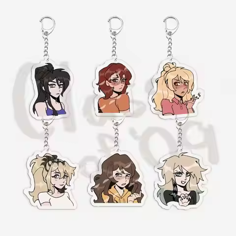 Game Class of 09 Figures Keychains for Accessories Bag Nicole Jecka Kelly Ari Emily Megan Acrylic Ke