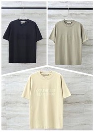 FOG ESSENTIALS 新款第九季植絨字母寬鬆短袖T桖