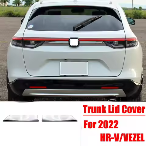 For Honda HRV HR-V VEZEL 2021-Now Chrome ABS Plastic Rear Door Trunk Lid Cover Trim Decoration Parts