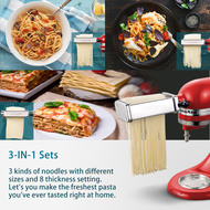 【Hot】Pasta Roller และชุดเครื่องตัดสำหรับทุกประเภท KitchenAid เครื่องผสมอาหารรวมถึงพาสต้าแผ่นเครื่องต