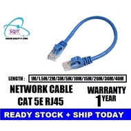 CAT5E RJ45 LAN Network Ethernet Cable support router modem tp-link d-link aztech 1M/1.5M/2M/3M/5M/10