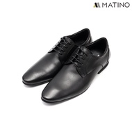 MATINO SHOES รองเท้าชายคัทชูหนังแท้ รุ่น MC/B 82085 - BLACK/TAN