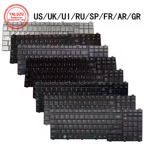 US/UK/UI/RU/SP/FR/AR/GR NEW Laptop Keyboard For Toshiba L505 L550 L581 L582 L583 L585 L586 L587 P200