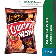 Lorenz Crunchips Wow Potato Chips Paprika &amp; Sour Cream (110g)