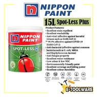 15L Nippon Paint Spotless Spot-Less Plus Interior Wall paint Cat Dalam Dinding Rumah