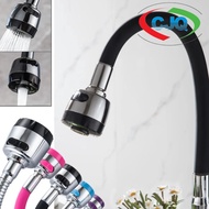 CJQ FAUCET Kitchen Water Faucet 360 Rotate Stainless Steel Cold Tap Kitchen Pull Faucet Sink Rubber