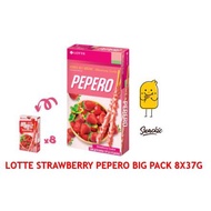 Lotte Strawberry Pepero Big Pack 8x37g