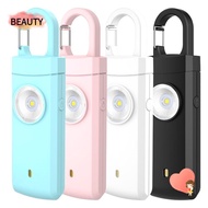BEAUTY Personal Alarm Safety Keychain, 130dB Portable Emergency LED Torch Keyring, Panic Security Ke