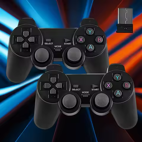 2.4G Game Controller with Receiver Joystick Gamepad 3D Rocker Home TV Mini Game Console Controller B