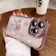 3 In1 Pink Rose Case For Vivo Iq00 Z6x Neo5se Z8x Z9-5g Z9 Turbo Iq00 Z9x Iq00 Z10 13 Phone Case Pho