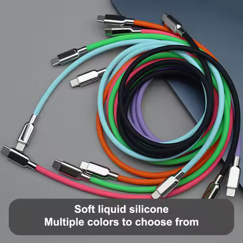240W PD3.1 Liquid Silicone USB C Type-C Fast Charging Cable 15 16 17 S23 S24 S25