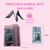 MINI DIY Printable Sampul Duit Raya  Envelope Angpow Blank | Template PDF/PNG(Digital)