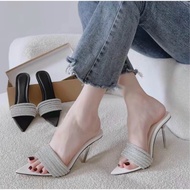 9cm SPIRIT HEEL STONE SLIPPERS