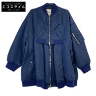 Comme des Garçons Noir Kei Ninomiya 3B-J026 2018 Navy Docking MA-1 A-line Bomber Jacket M [Used]
