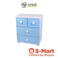 Citylife 178L 3 Tier 2+2 Storage Cabinet - Blue - G5075 - Citylong