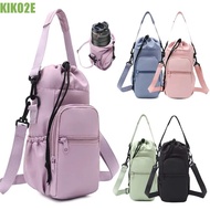 KIKO2E Water Bottle Bag, Insulated Adjustable Strap Thermos Bottle Holder, Travel Sling Bag Crossbod