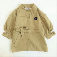 日本 Ne-net NYA KIDS 卡其色棉質 童裝 漁夫褸 外套