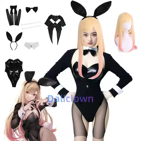 Bunny Marin Kitagawa Cosplay Costume Outfit My Dress Up Darling Maid Costume Uniform Outfit Wig Anim