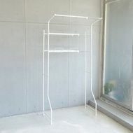 【ikloo】洗衣機上雙層收納架 v