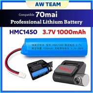 Compatible 70mai Pro Battery D02 HMC1450 1000mAh Replacement Repair