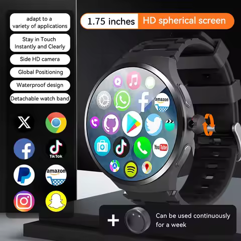 VP50 Smartwatch 5G Android Smart Watch 1.75'' Amoled Larger Screen 1500Mah Battery 800W Rotary HD Ca