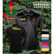 เสื้อคอปก นนส. นายสิบ NCO สกรีนลงเนื้อผ้า Polyester 100_ (MICRO เรียบ)ใส่ได้ทั้งหญิงและชาย ตัดเย็บอย