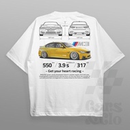 COD,Cars and Clo - Regular Fit White - BMW F80 M3 Blueprint T-Shirt - F80 M3 White S-5XL