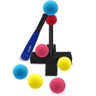Aoneky Mini Foam Tball Set for Toddlers - Carry Bag Included - Best Baseball T Ball Toys for Kids Ag