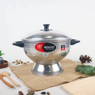 Maspion Rice Container + Lid 22 cm Aluminum Rice Bowl