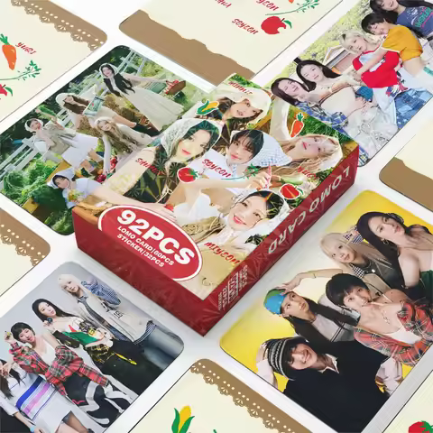92Pcs/Set Kpop IDLE 2026 SEASON'S GREETING Lomo Cards Set High Quality Album UP Girl Group Periphera